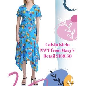 Calvin Klein Gorgeous Floral Dress 🌸🌼🌻 Size 6